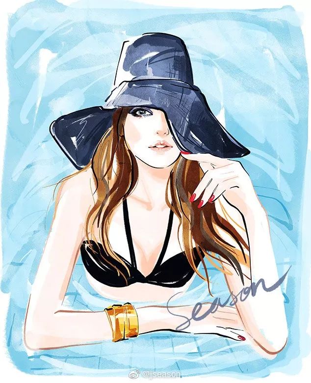 精美水墨插画,那些浪漫的水墨画插画