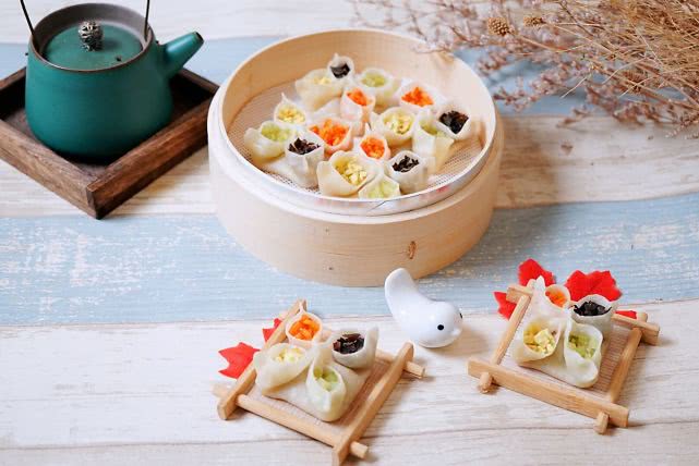 孩子不爱吃菜家长怎么做,好看又好吃的传统点心四喜蒸饺