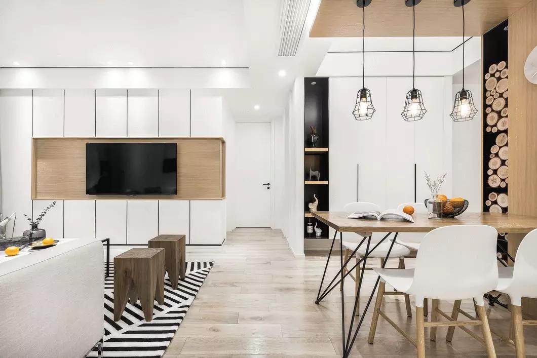 北欧风格-115㎡-满堂喜装饰集团