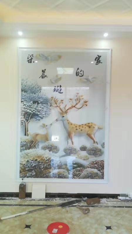 玄关墙瓷砖拼花图案,玄关背景墙大理石瓷砖效果图