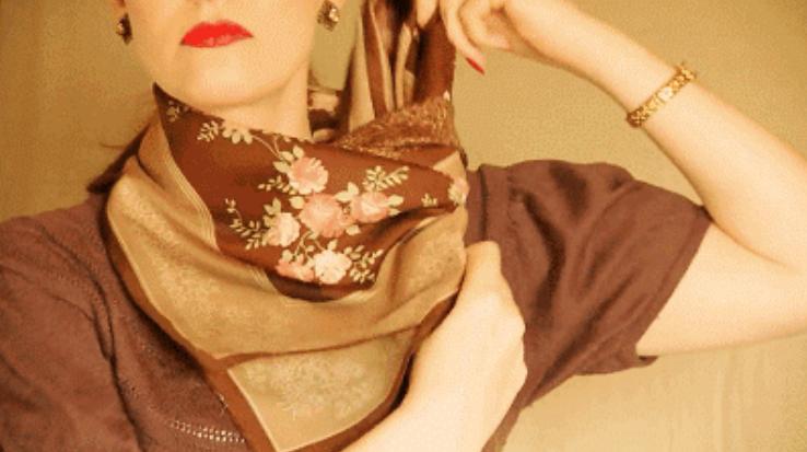 丝巾的系法生活小妙招丝巾新花样,教你丝巾多种系法百变丝巾