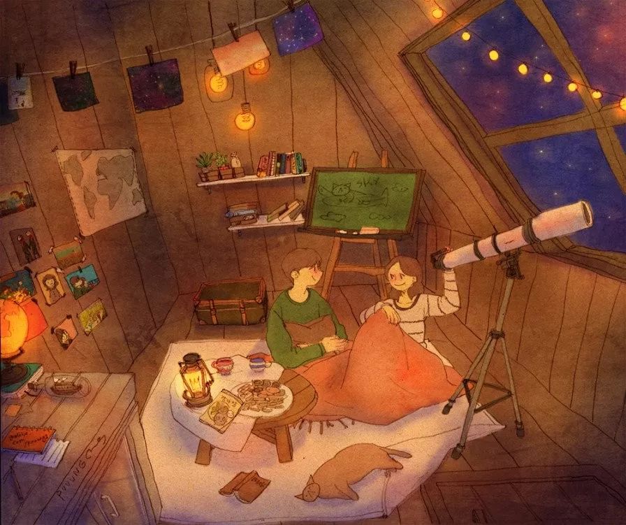 这些画也太甜了吧！！！看完只想谈！恋！爱