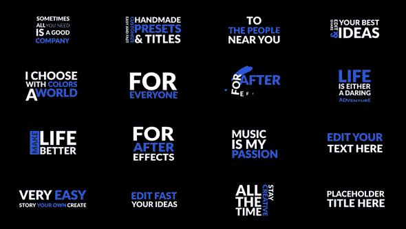 ae字幕条简单模板,aepr字幕条模板