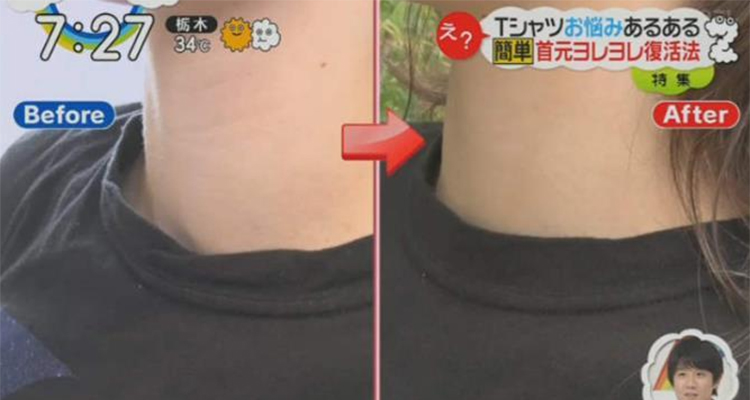 t恤领变形了怎么熨回来,t恤领子变形恢复妙招日本节目