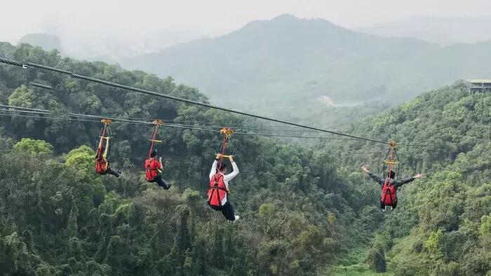 广州哪里的蹦极好玩又便宜,广州飞索蹦极玩法