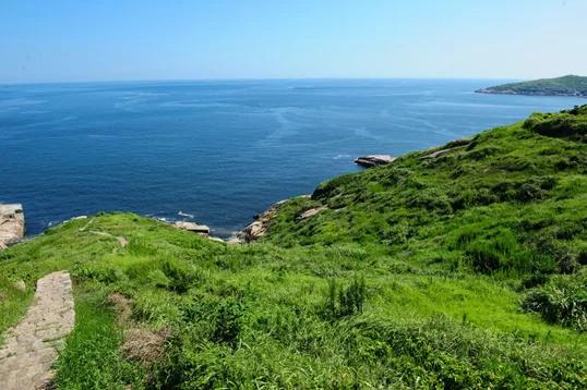 舟山冬天漂亮的海,夏天舟山海边天空