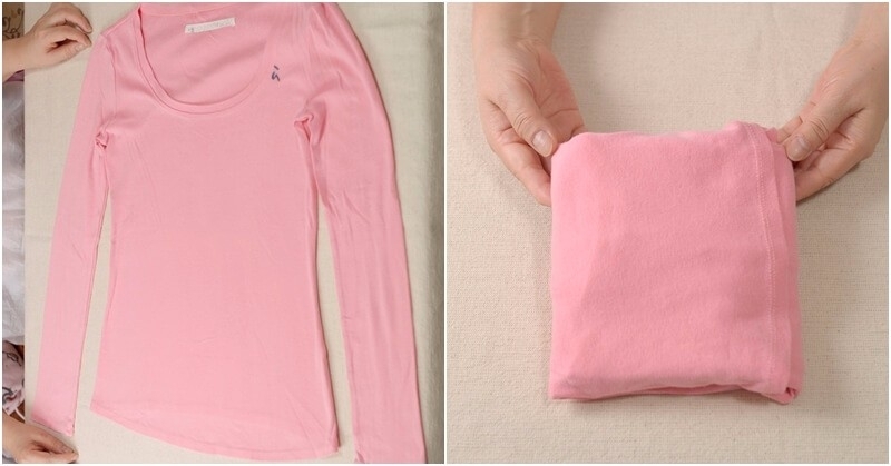 口袋折衣服的方法,不需要胶水纸口袋折法
