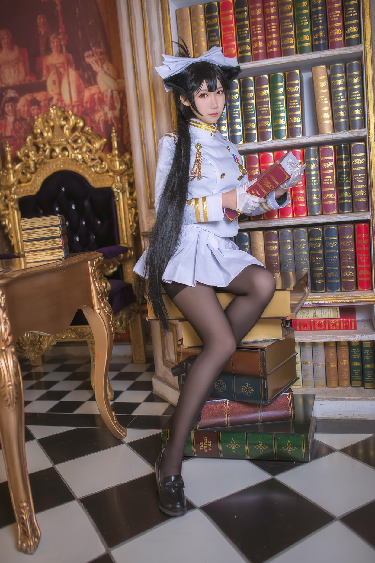 cosplay碧蓝航线独角兽旗袍,碧蓝航线高雄街头采访cosplay