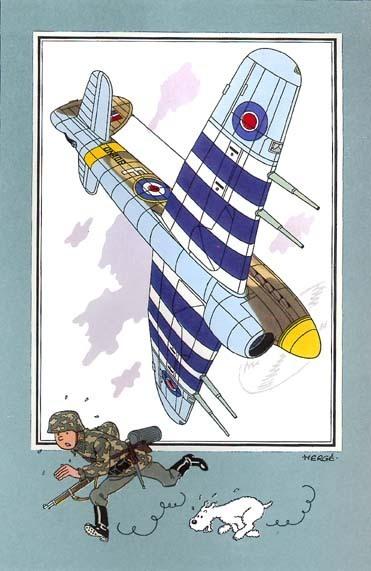 丁丁历险记飞机,丁丁历险记之二战飞机