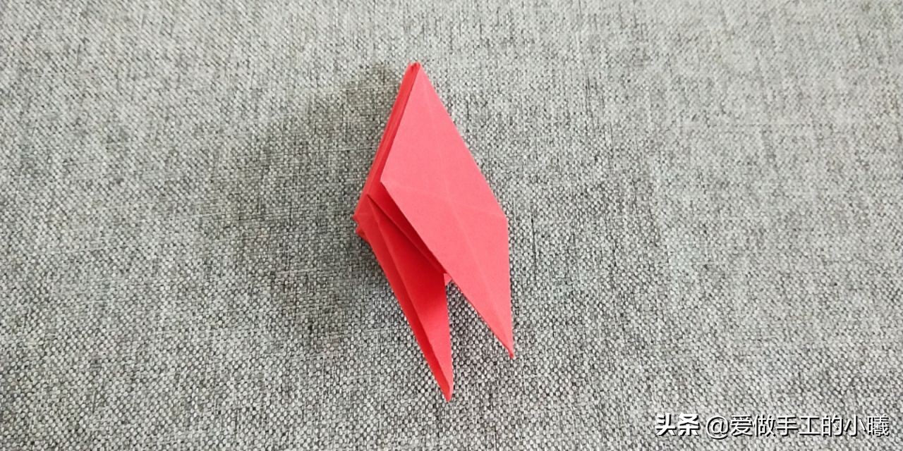 四瓣花折纸,四瓣花手工折纸视频简单