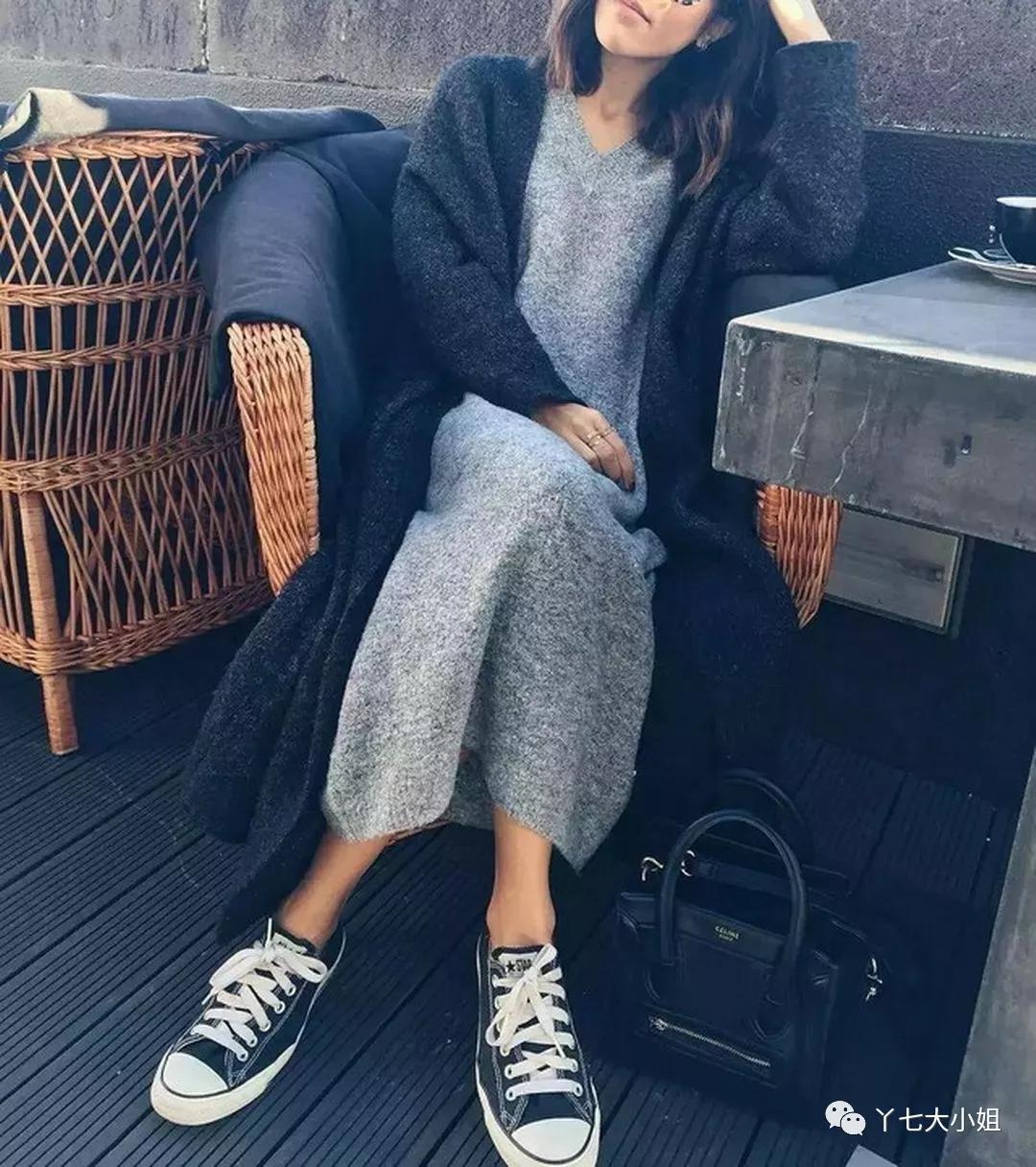 针织裙可以让你大方又得体,针织裙冬款气质减龄洋气
