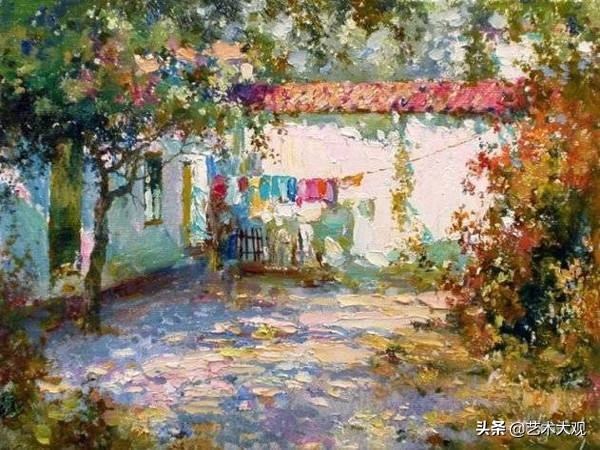 俄罗斯画家风景油画作品选集,尤里奥布霍夫人物画