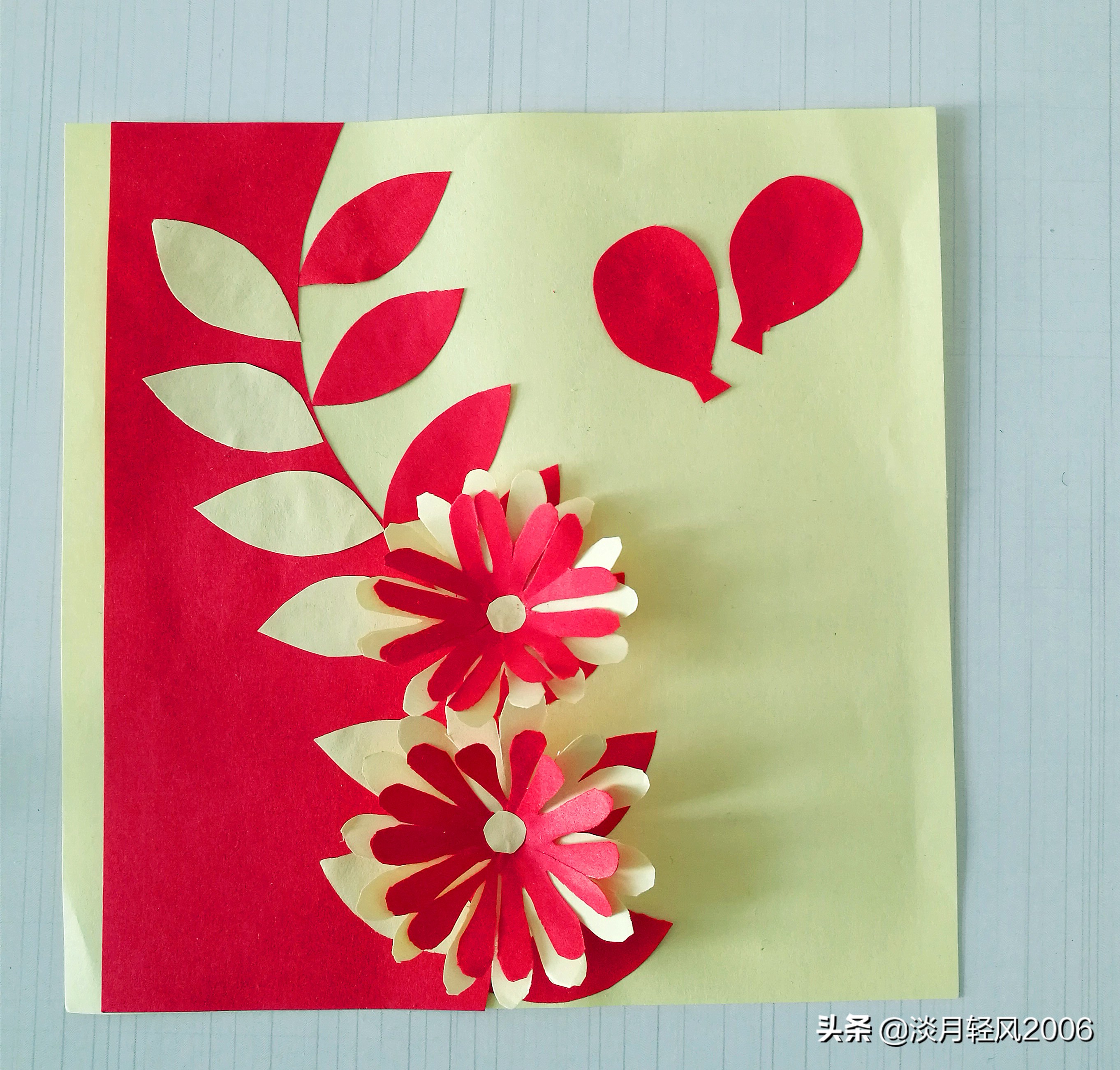 幼儿园手工卡纸制作可爱贺卡,幼儿园100种手工卡纸贺卡