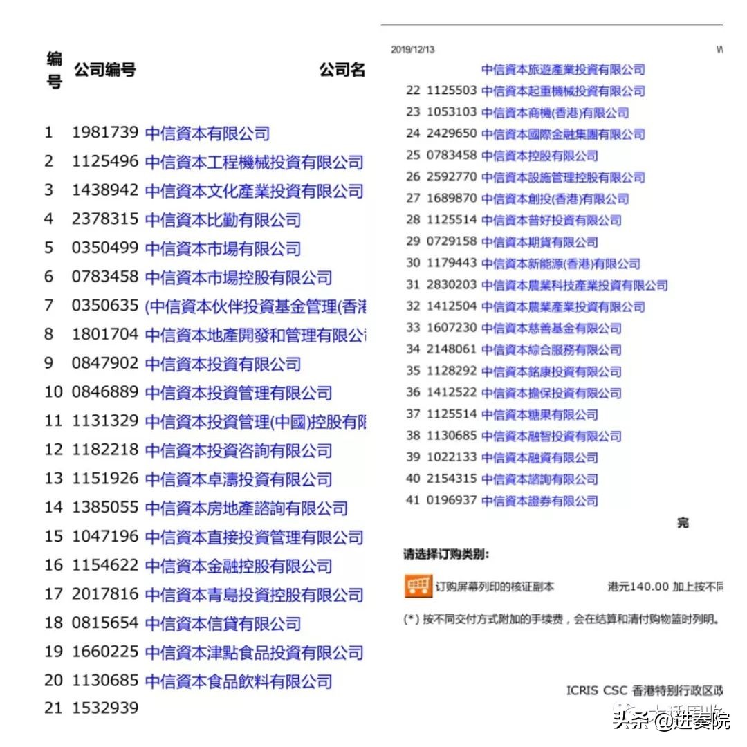 中信证券和中信集团什么关系,中信资本与中信冰岛