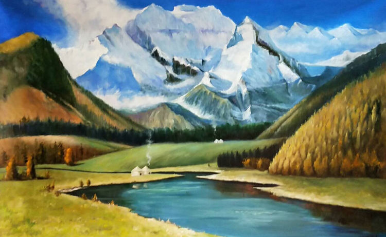 中国小幅油画作品大展作品集,三峡丹青油画作品