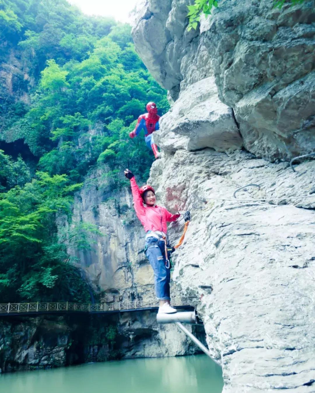 飞拉达攀岩溜索丛林溯溪地心探洞,清远飞拉达丛林探险