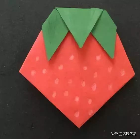 草莓叶子剪纸图,对称草莓剪纸