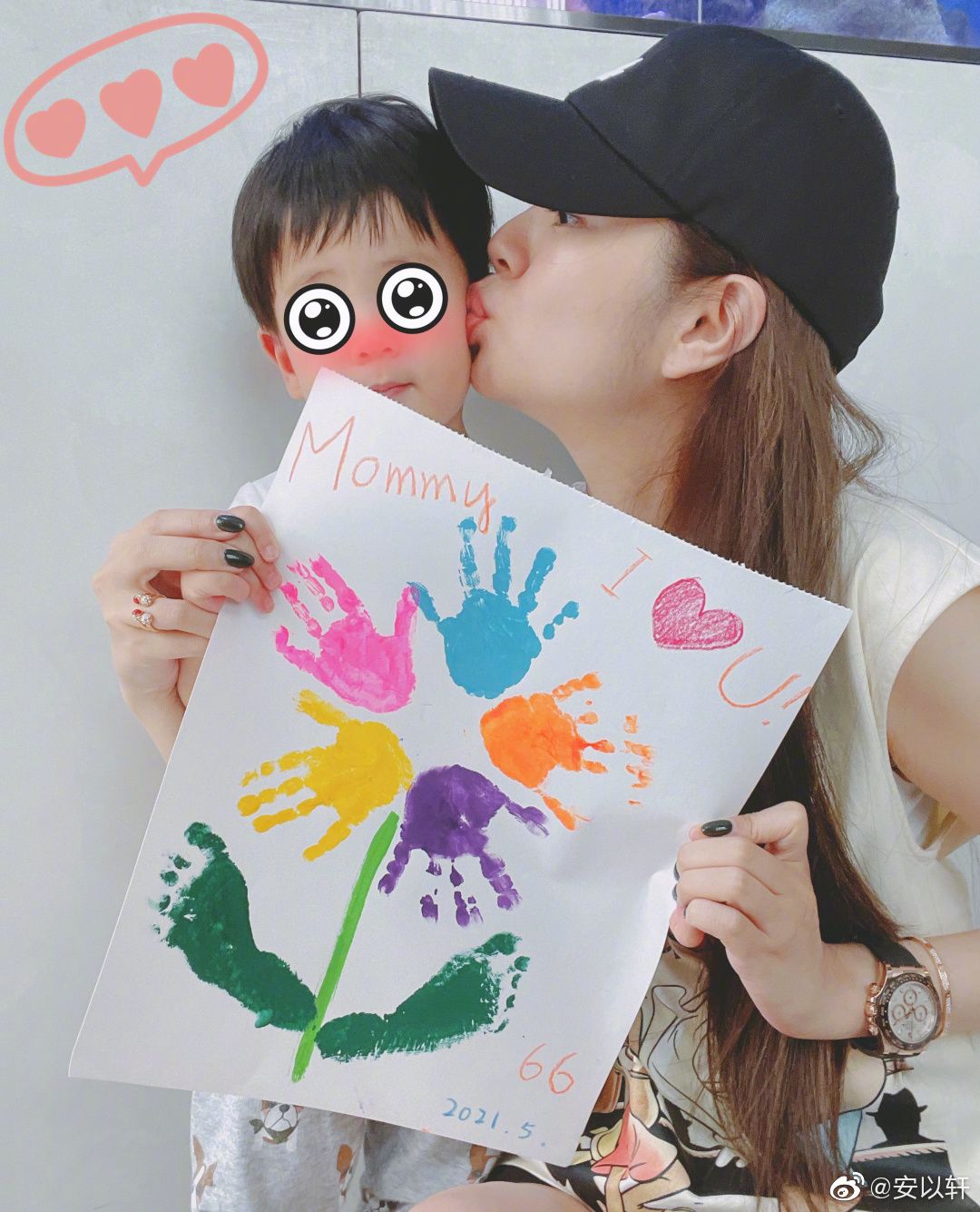 安均璨陈乔恩安以轩,安以轩为已故好友安钧璨庆生