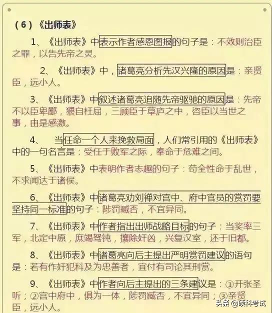 初中语文基础知识积累和易错题,初中语文知识点总结中考语文必备