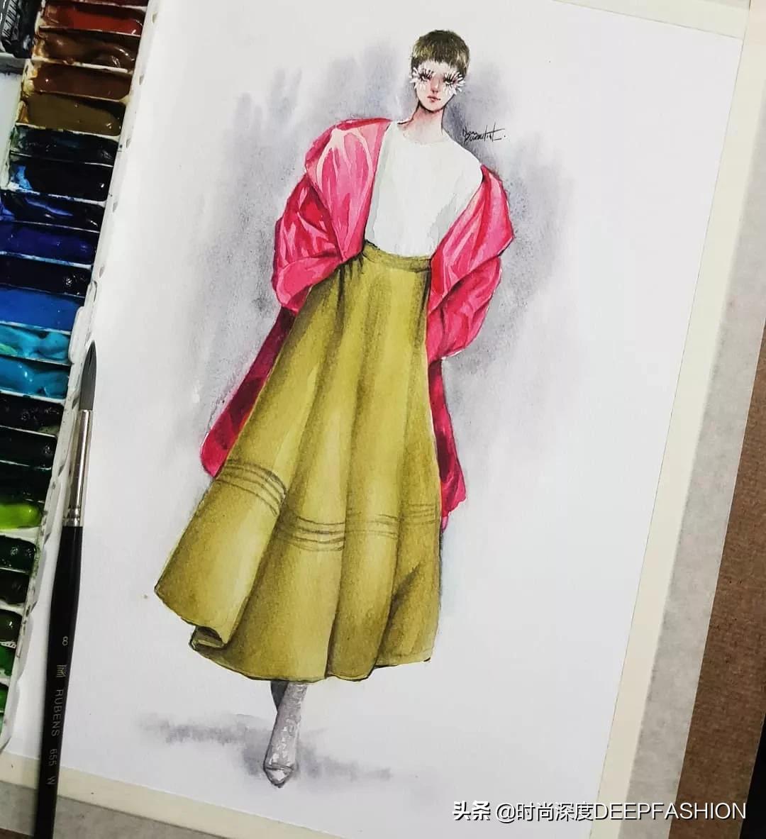 服装设计图三张,服装设计系列效果图