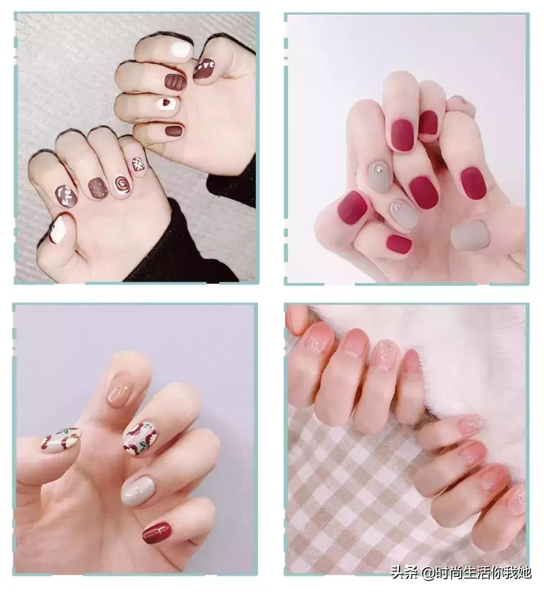 美甲怎么选择适合自己的指甲形状,看一下美甲款式