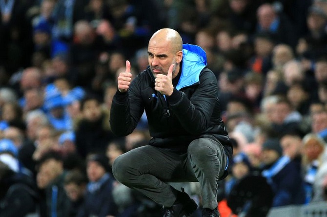 赛程导致英超全军覆没瓜帅同意,曼城横扫皇马瓜帅激情庆祝