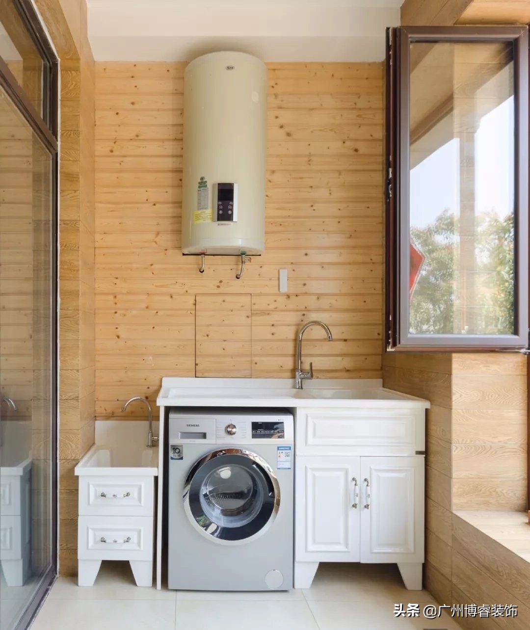 阳台悬空洗手台加拖把池,阳台洗手盆和拖把池一体