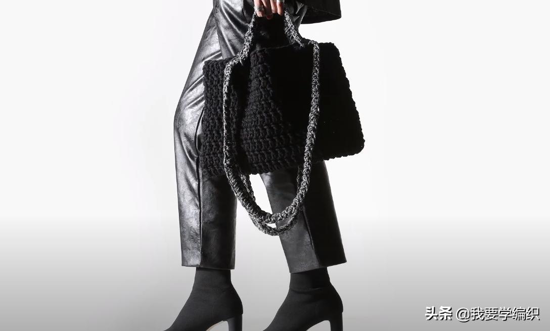 最简单钩编小包包,简单大气手工钩织小巧包