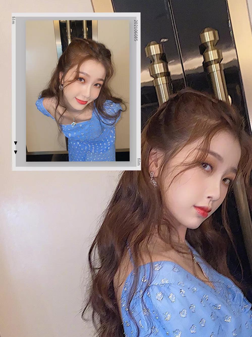 36岁圆脸扎什么发型减龄,胖圆脸适合的中长扎发教程