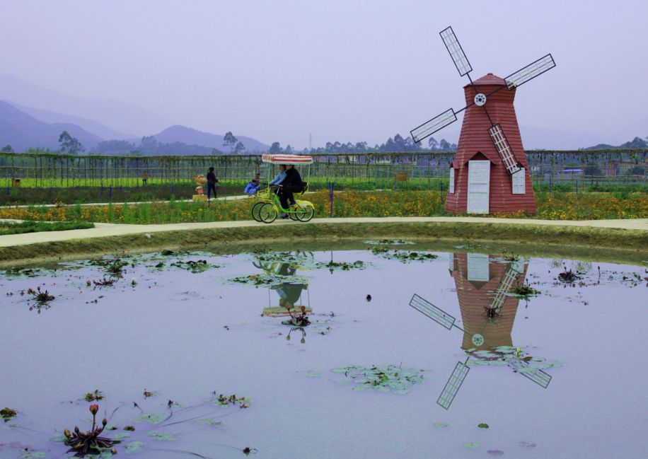 山泉湾温泉城稻草人主题农场,奢华五星