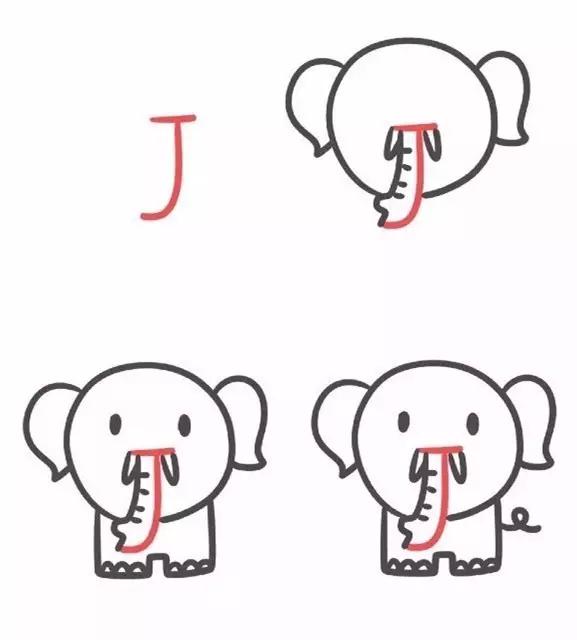 26个字母趣味简笔画完整版,字母简笔画26个字母简单又好看