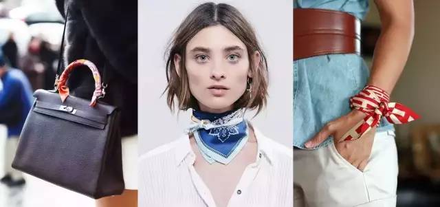 丝巾新系法这样穿美出新高度,秋冬细窄条丝巾的系法大全