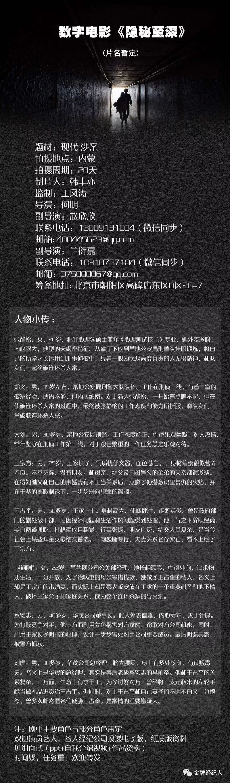 田壮壮新片海选,田壮壮执导的电视剧