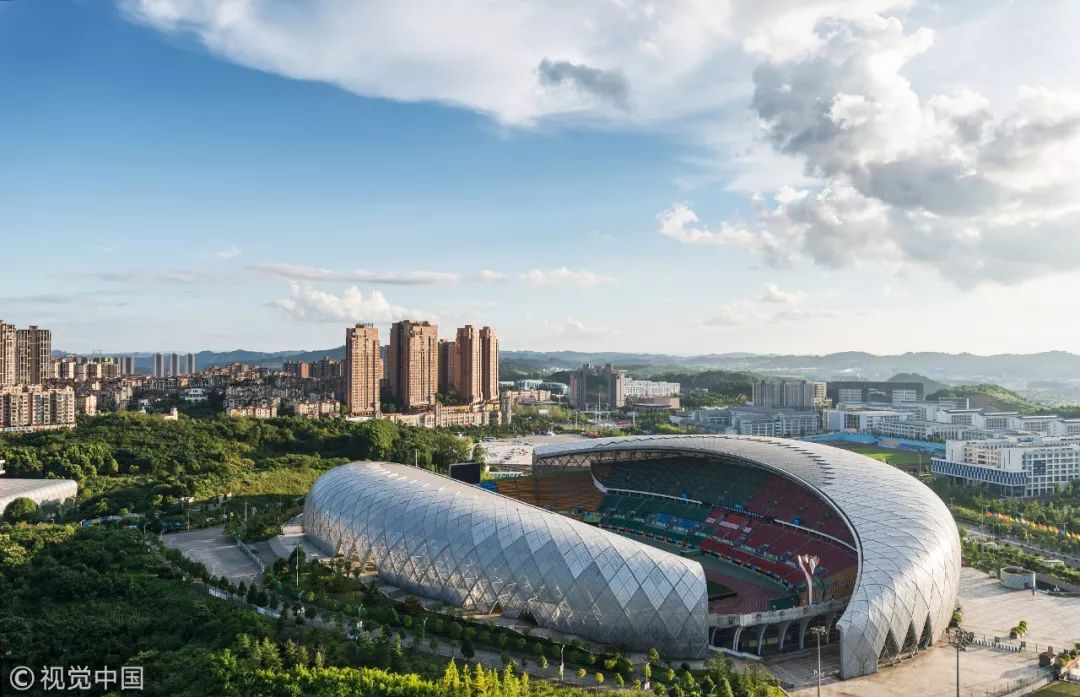 贵阳标志性建筑手绘,贵阳奥林匹克体育中心美图