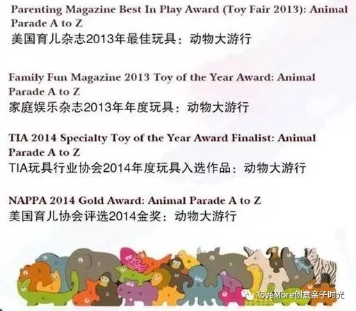 仅此一次！获奖无数的美国BeginAgain动物大*行游**拼图积木~低过所双11、618！