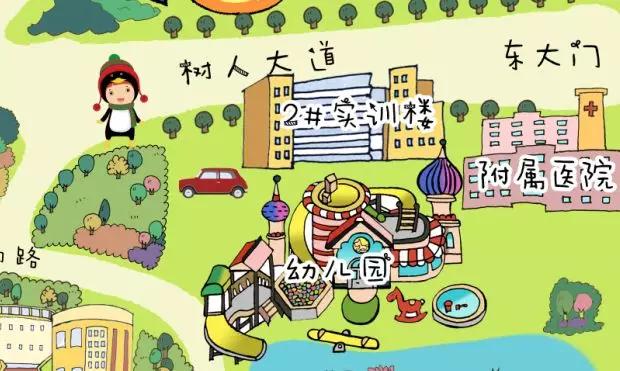 滨州职业学院风景图绘画,滨州职业学院风景图