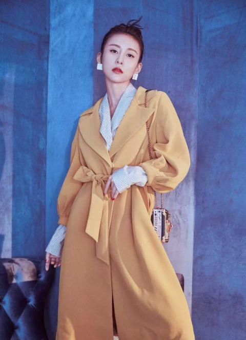 贾清牛仔裙,贾清穿衣搭配图