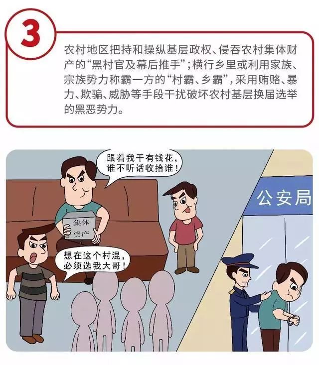 漫画中的黑恶势力,哪十类黑恶势力可直接举报