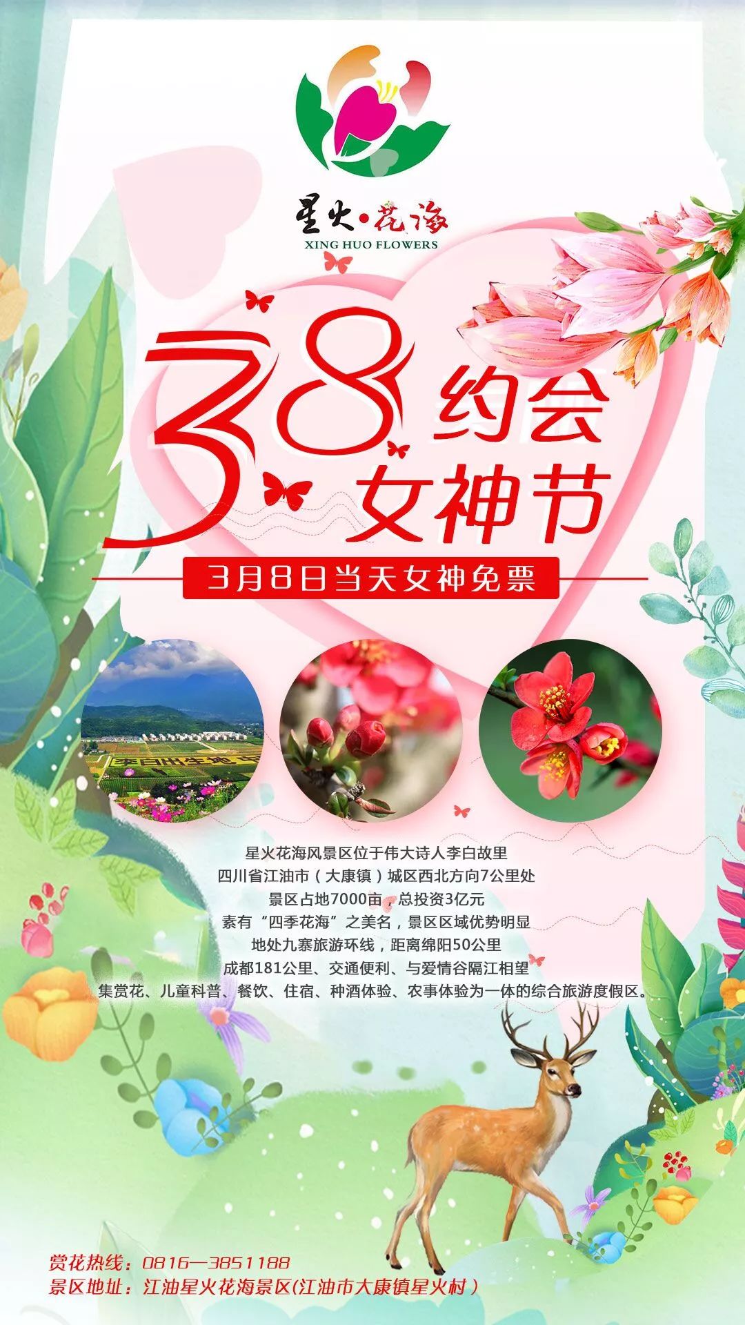春风十里,不如这8条专享优惠!约惠“女神节”,开启宠爱之旅!