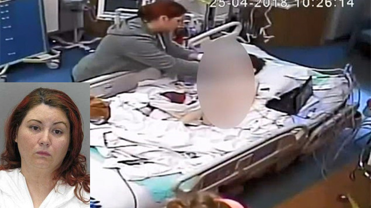 恶母针筒注血5岁男娃口鼻7次入院险死护士厕所发现沾血纸巾报警