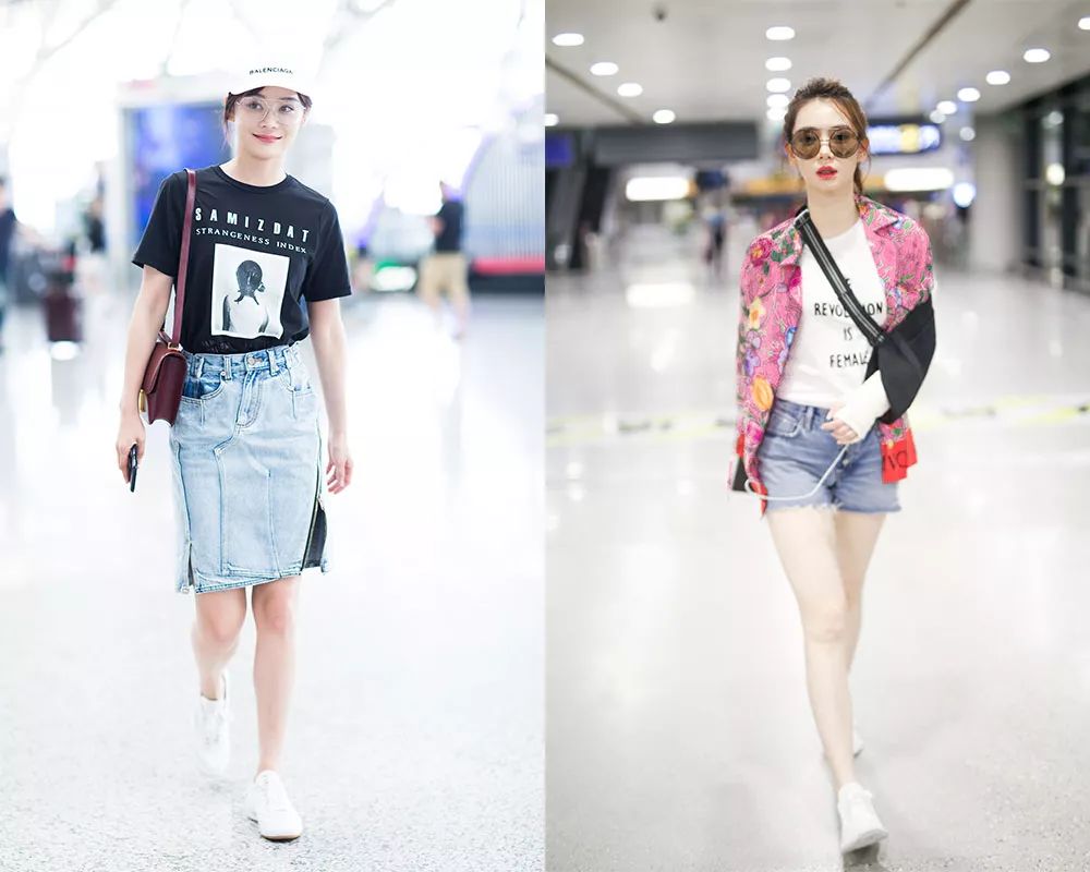 刘雯*服私**里出镜率最高的三种风格短袖，就这么穿了