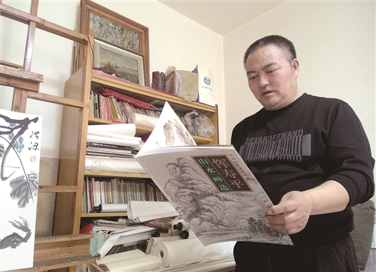 白洪深：拙笔翰墨入化境