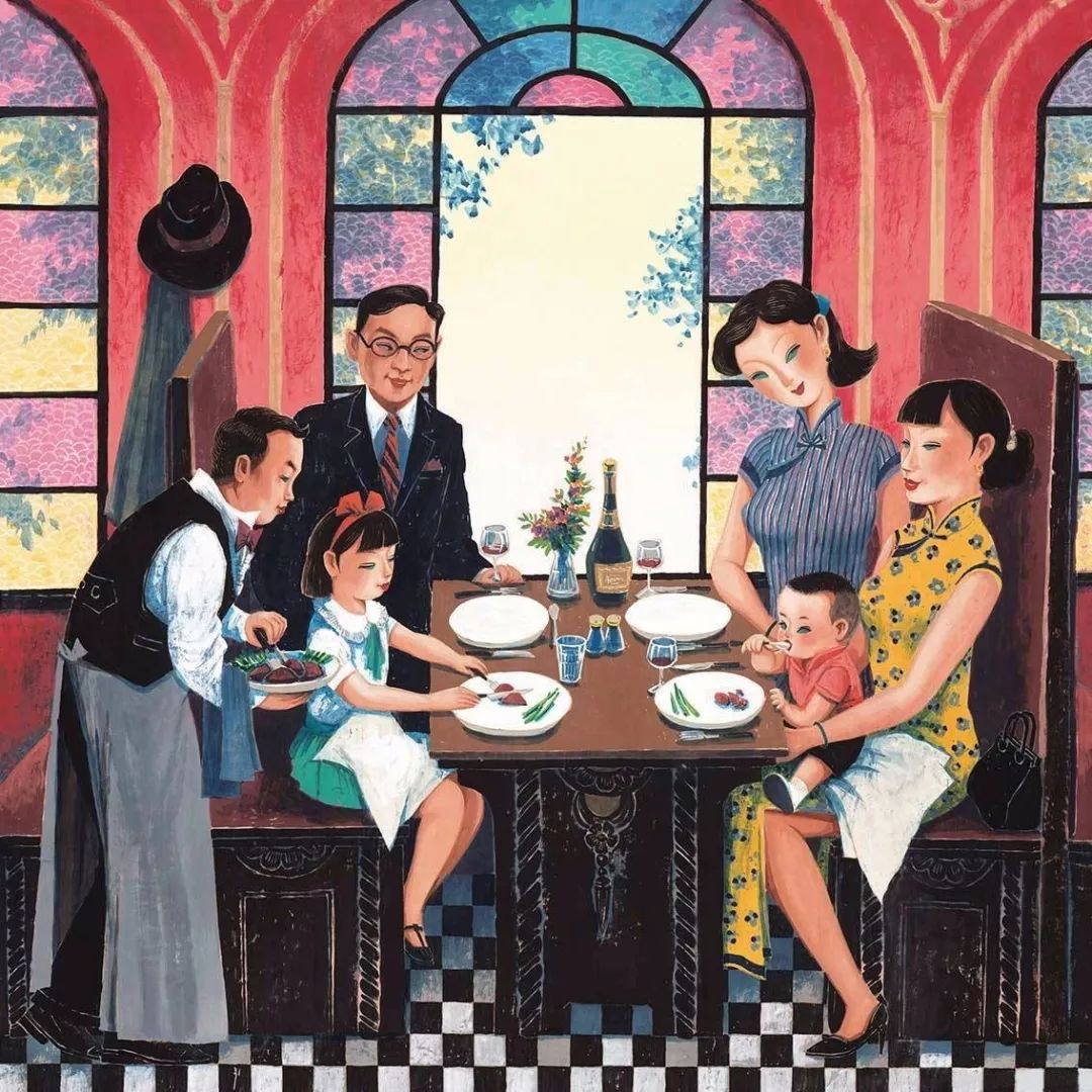 上海西餐炸猪排土豆色拉,炸猪排罗宋汤