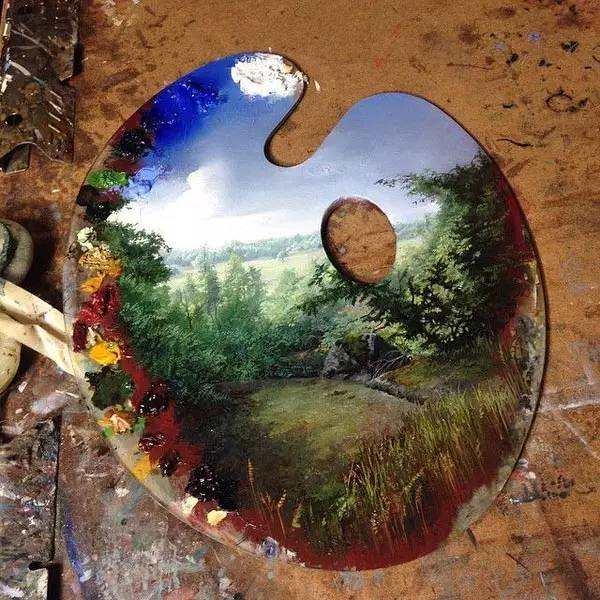 油画风景随身带,旅游景点油画