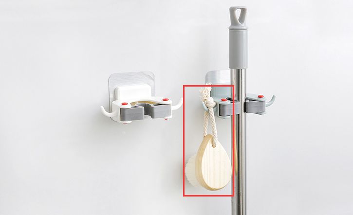 家用拖把收纳工具挂墙上,拖把挂架收纳神器最新款免打孔