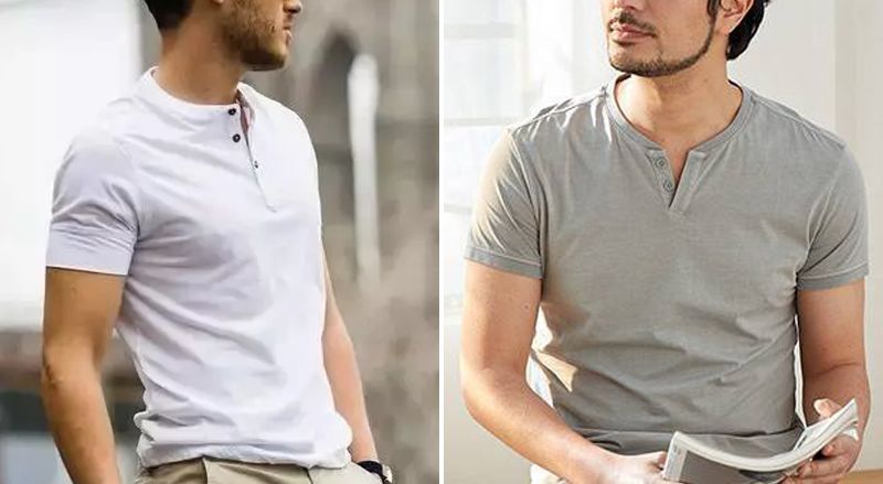 亨利领冬款,穿上就有肌肉感的亨利衫