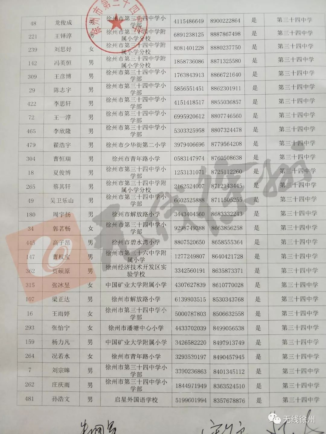 撷秀中学派位直播,撷秀二次摇号录取名单