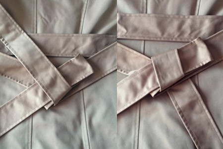 风衣腰带系法蝴蝶结慢动作最简单,奥特曼风衣蝴蝶结系法图解