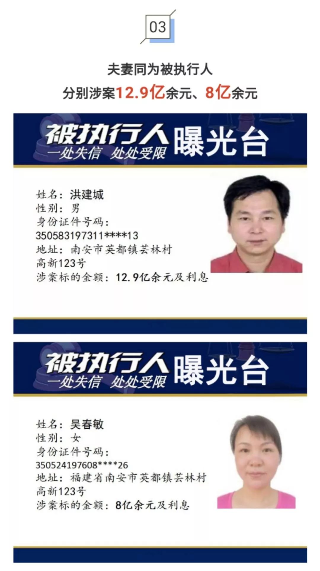曝光！辉煌水暖集团法人夫妻涉案超33亿元！还有这些亿万“负”翁