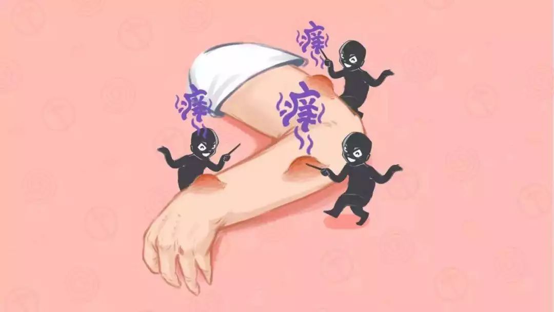 小孩腿上的蚊子包抓破留下的疤痕,4岁女童蚊子包